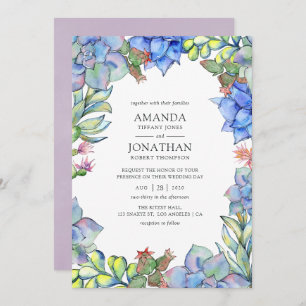 Invitation Mariage Succulent