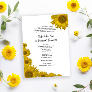 Invitation Mariage Sunflower Edge