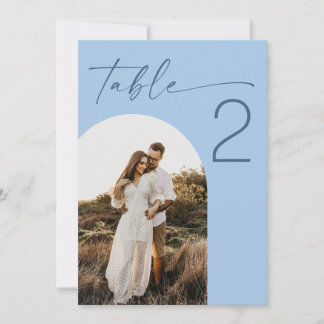 Invitation Mariage sur la Plage au Ciel Bleu Pastel | Numéro