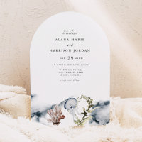 Mariage sur la plage de l'océan tropical corail mé