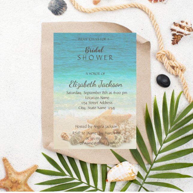 Invitation Mariage sur la Plage  Réception de Mariée (Créateur téléchargé)