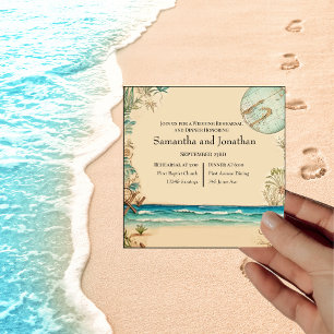 Invitation Mariage sur le thème de la plage de rêve