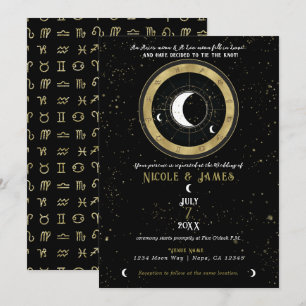Invitation Mariage sur mesure Astrologie Signe Lunaire Zodiaq