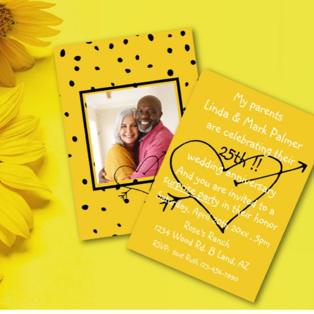 Invitation Mariage surprise Anniversaire Fun Party Photo (Créateur téléchargé)
