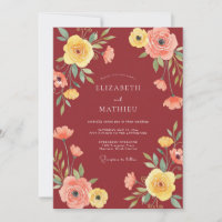 Mariage Terracotta Renoncule Eucalyptus Moutarde