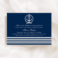 Mariage Thème Marin : Bleu Nuit et Rayures Blanche