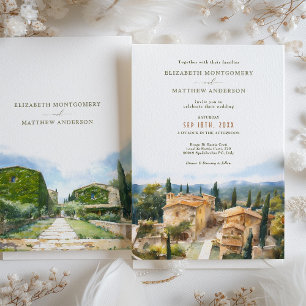 Invitation Mariage toscan Borgo Di Bastia Creti
