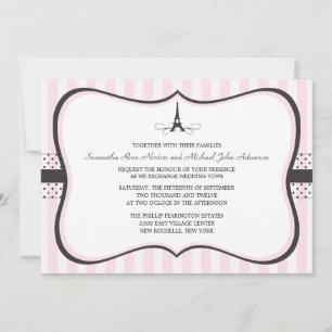 Invitation Mariage Tour Eiffel Paris