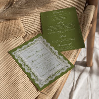 Mariage Tout Compris Vert Olive Ancien Argent