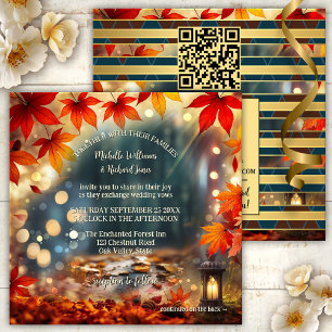 Invitation Mariage tout-en-un Enchanted Fall Forest