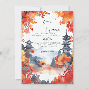 Invitation Mariage traditionnel japonais Kyoto