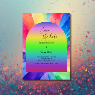 Invitation mariage transgenre blgbtq