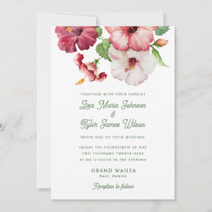 Invitation Mariage tropical
