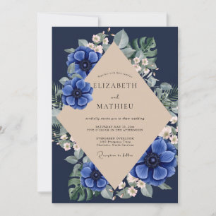 Invitation Mariage Tropical Anémone de Marine