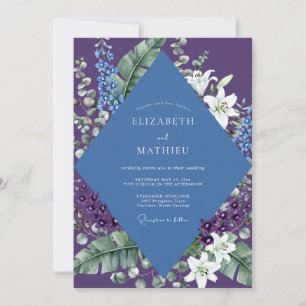 Invitation Mariage Tropical au Lys Pourpre