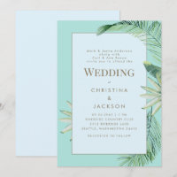 Mariage Tropical Bleu & Turquoise