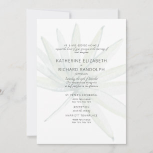 Invitation Mariage Tropical de Deux Lieux Parents de la Marié