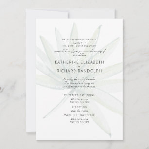 Invitation Mariage Tropical Deux Lieux Blancs Deux Parents