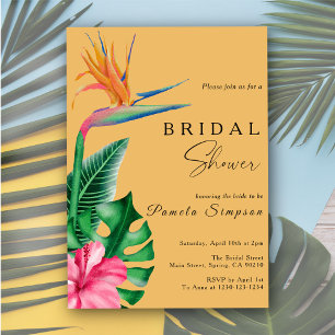 Invitation Mariage Tropical Floral