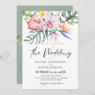 Invitation Mariage tropical Hawaï Mariage à thème