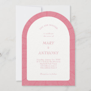 Invitation Mariage tropical rose