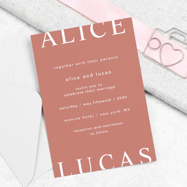 Invitation Mariage Ultra Moderne Écriture Élégante (Créateur téléchargé)