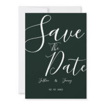 Mariage vert foncé moderne