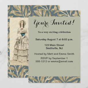 Invitation Mariage victorien Mariage vintage 1844 Oeuvre arti