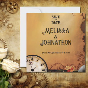 Invitation Mariage victorien Steampunk