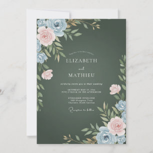 Invitation Mariage Vigne de la Forêt Sombre