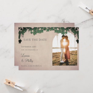 Invitation Mariage Vignoble Enregistrer La Date