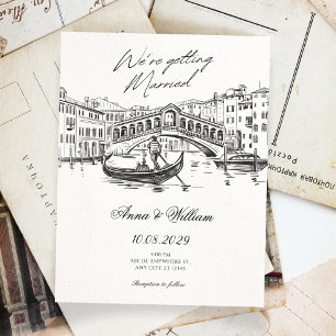 Invitation Mariage vintage
