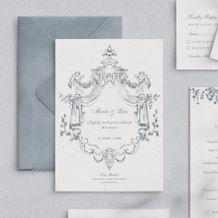 Invitation Mariage vintage baroque et victorien élégant