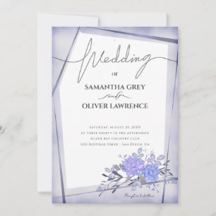 Invitation Mariage vintage d'aquarelle