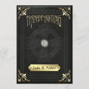 Invitation Mariage Vintage de manutention de croix celtiques
