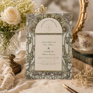 Invitation mariage vintage Garden Arch