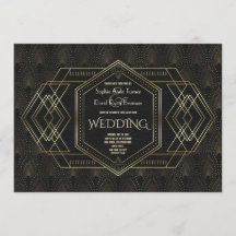 Mariage vintage Gold Great Gatsby