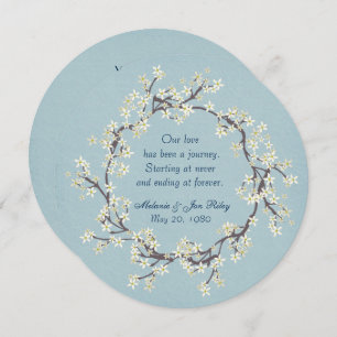 Invitation Mariage Vow Renouvellement couronne sur texture d'