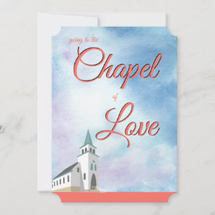 Invitation Mariage Vows Coral Chapelle de l'Amour Vivre