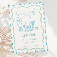 Mariage Wavy à la main de Whimsical tiré Bow
