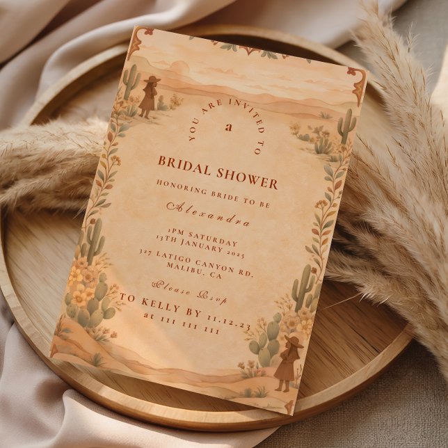 Invitation Mariage Western Désertique (Créateur téléchargé)
