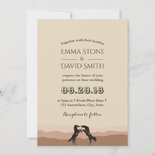 Invitation Mariage Western Horse