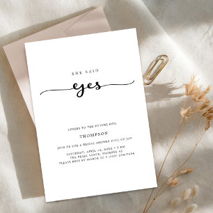 Invitation Mariage Whimsy Script Elle A Dit Oui Fête des mari