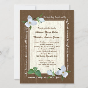 Invitation Mariage Woodland Trillium