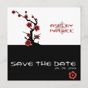 Invitation Mariage Yin-Yang Sakura Oriental