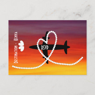 Invitation Mariages de destination à l'étranger Kenya RSVP