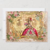 Marie Antoinette à Versailles en rose
