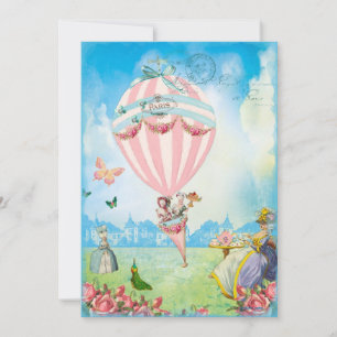 Invitation Marie Antoinette Thé à la pelouse de Versailles