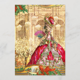 Invitation Marie Antoinette Versailles Tea Party