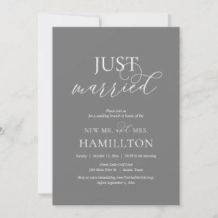 Invitation Marié, mariage de poste Brunch Elopement
